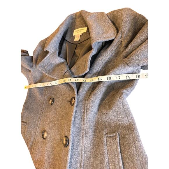 Helene Berman London Women’s Wool Blend Coat Size M Gray Double Breasted - Picture 9 of 11